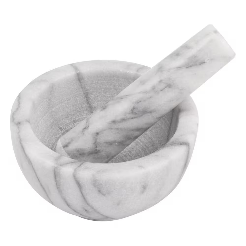 Premium Marble Mortar and Pestle Set