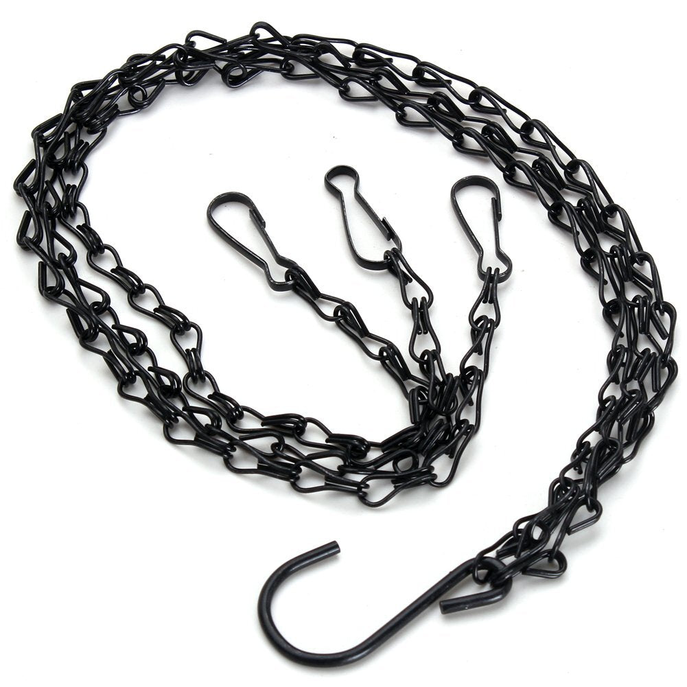 20-Inch Hanging Basket Chain Replacement Set - 4 Pack for Flower and Plant Pots