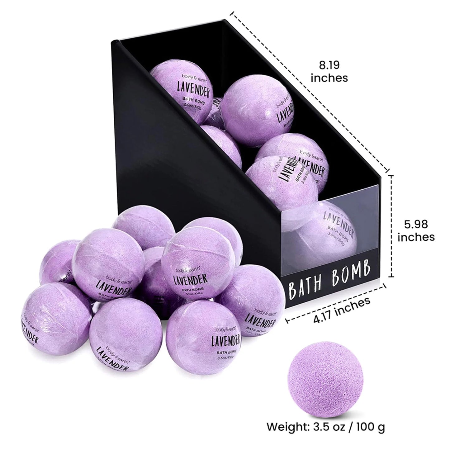 Bath Bombs Gift Set for Women Relaxing - 10 X 3.5Oz Lavender Scent Fizzies Bath Set, Mothers Day Birthday Gifts for Her