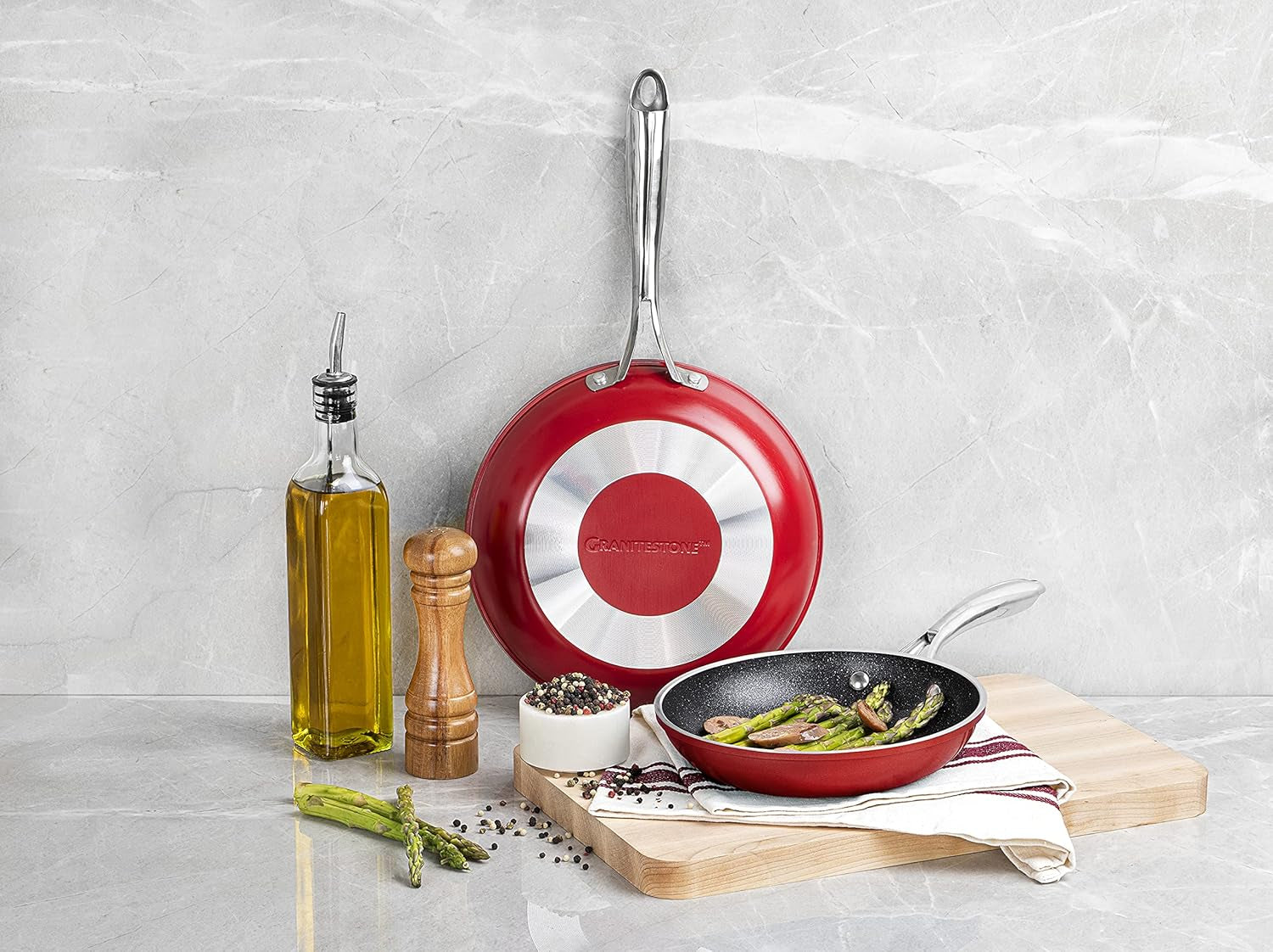 Large Red Cookware Set