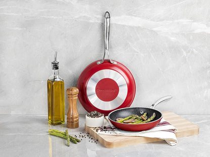 Large Red Cookware Set