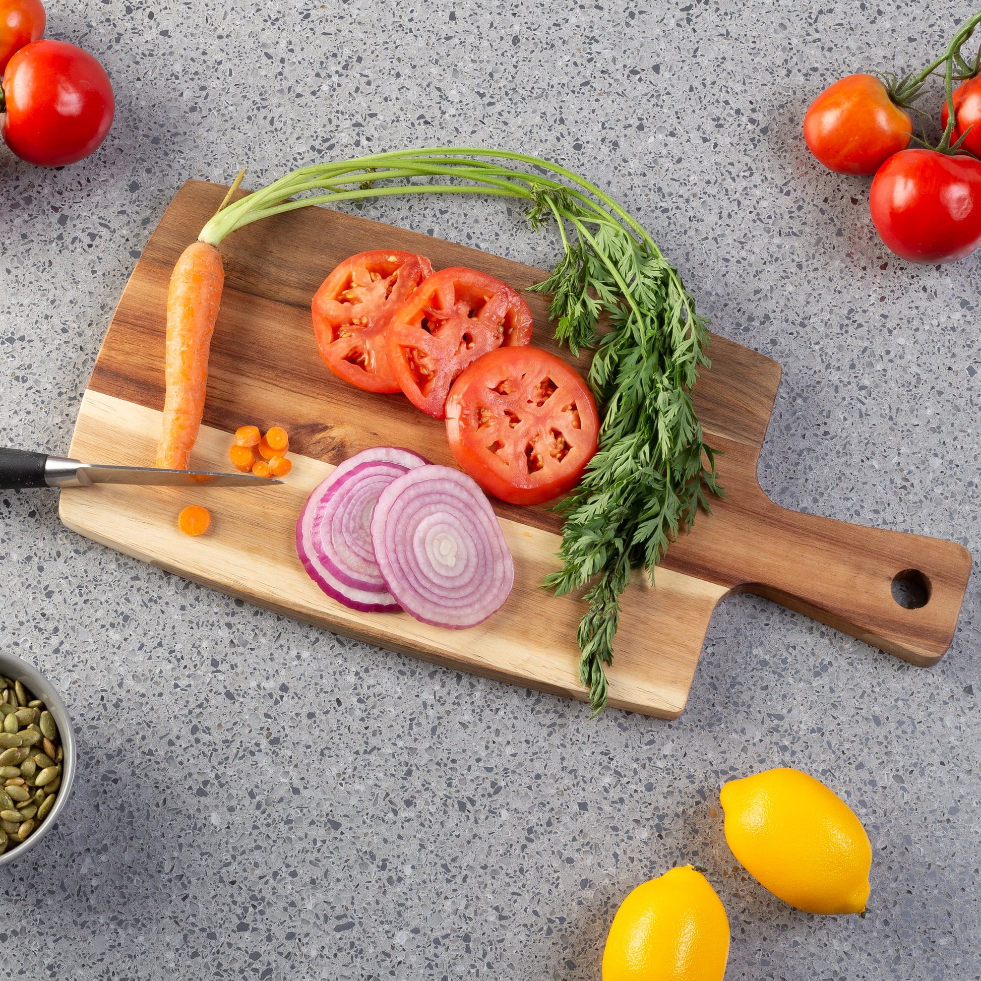 Acacia Wood Cutting Board Set - 3-Piece Collection by Classic Cuisine
