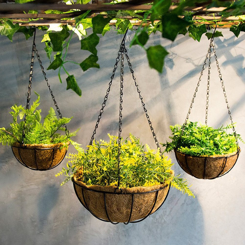 20-Inch Hanging Basket Chain Replacement Set - 4 Pack for Flower and Plant Pots