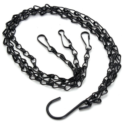 20-Inch Hanging Basket Chain Replacement Set - 4 Pack for Flower and Plant Pots