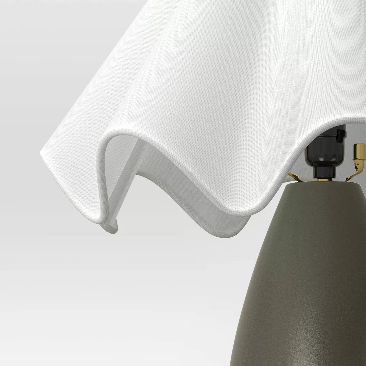 Wavy Shade Table Collection with Ceramic Base - Threshold