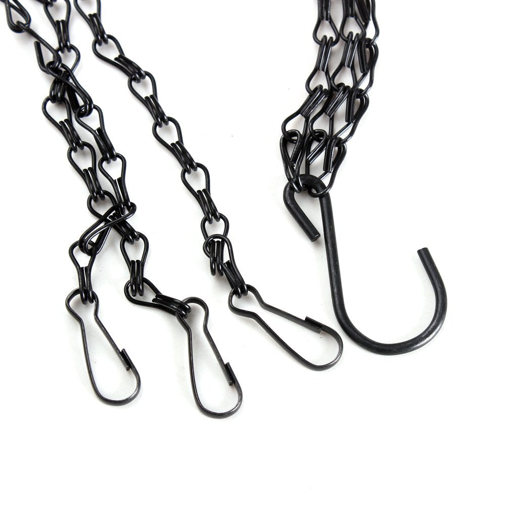 20-Inch Hanging Basket Chain Replacement Set - 4 Pack for Flower and Plant Pots