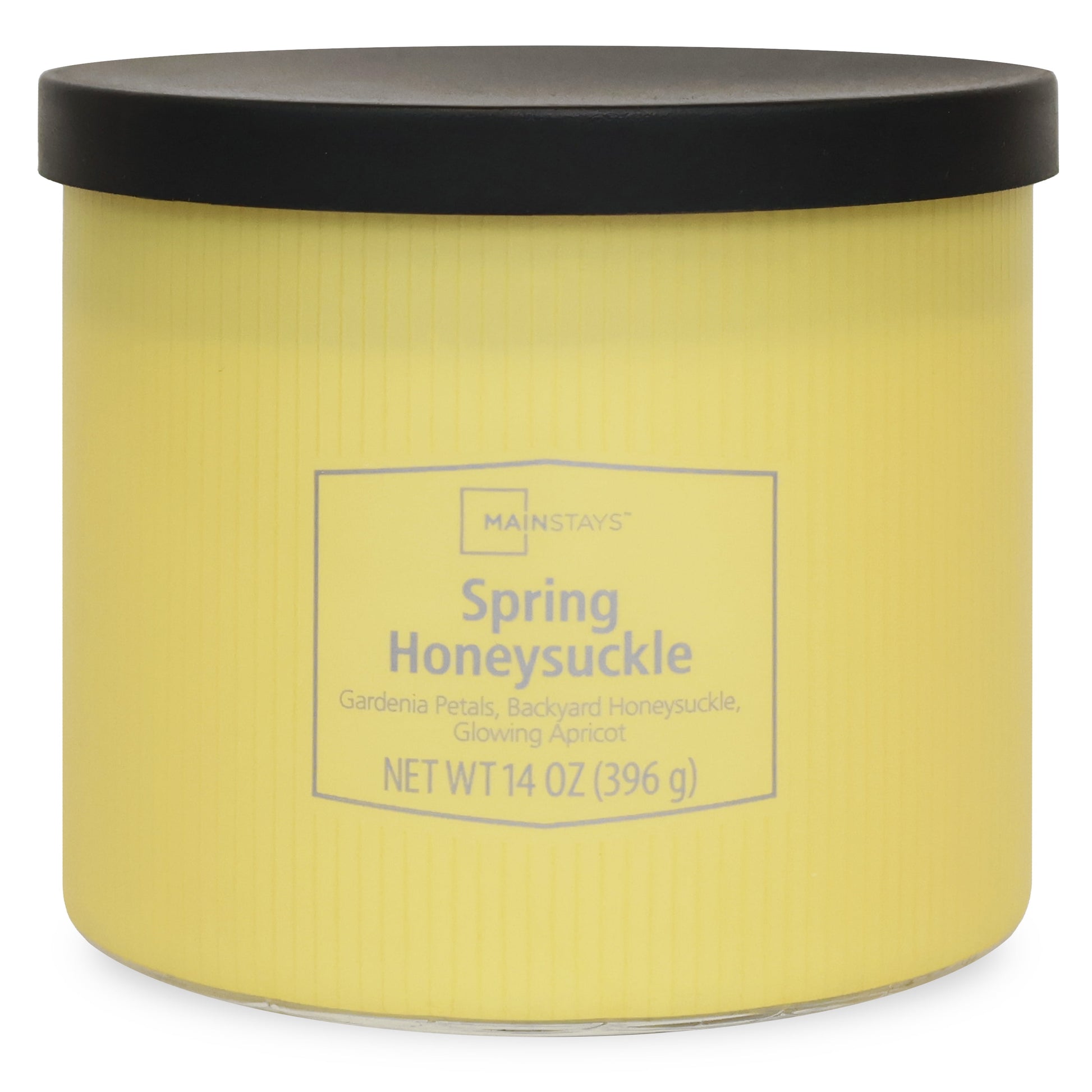Textured 3-Wick Candle with Spring Honeysuckle Scent, 14 Oz
