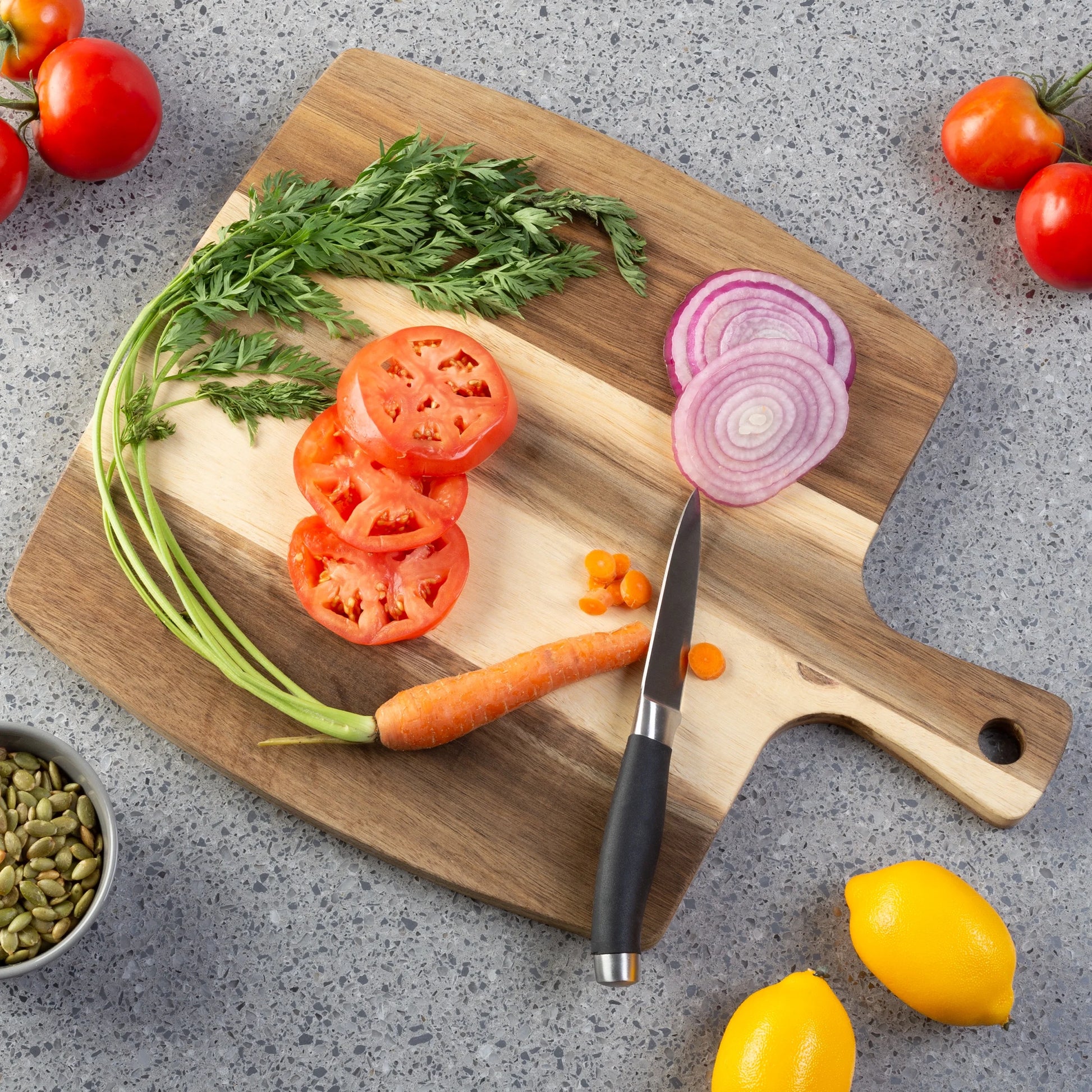 Acacia Wood Cutting Board Set - 3-Piece Collection by Classic Cuisine