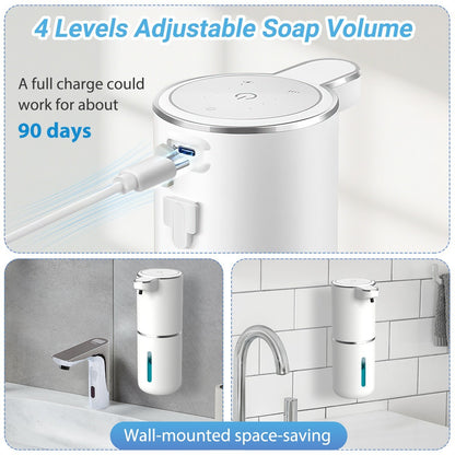 1-2 Pack Automatic Soap Dispenser, Foaming Soap Dispenser for Bathroom & Kitchen