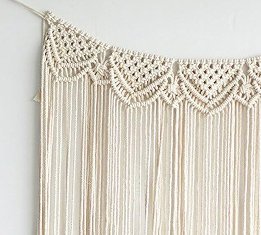 Handcrafted Macrame Wall Hanging for Bohemian Weddings - Cotton Wall Art Decor, 42" x 35