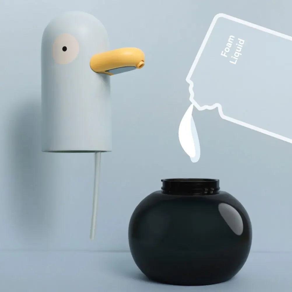 Cute Duck Automatic Foaming Soap Dispenser Touchless Dish Soap Dispenser Hands Free Auto Soap Dispenser for Kitchen Bathroom