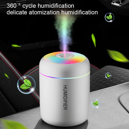 Mini USB Aroma Diffuser and Humidifier - Essential Oil Purifier with Cool Mist for Home and Bedroom