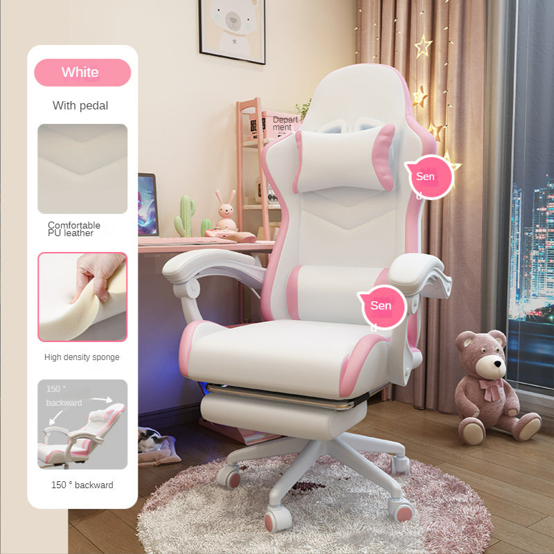 Charming and Cozy Gaming Chair for Girls - Perfect for Comfort and Style