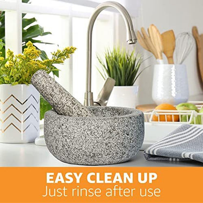 Premium Hand-Carved Heavy Duty Mortar and Pestle Set in Various Sizes and Colors
