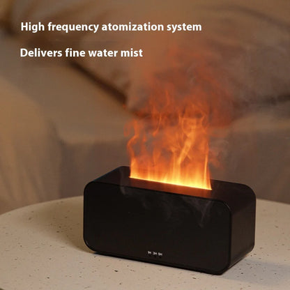 Flame Aroma Diffuser: Dual-Function USB Aromatherapy and Humidification Device
