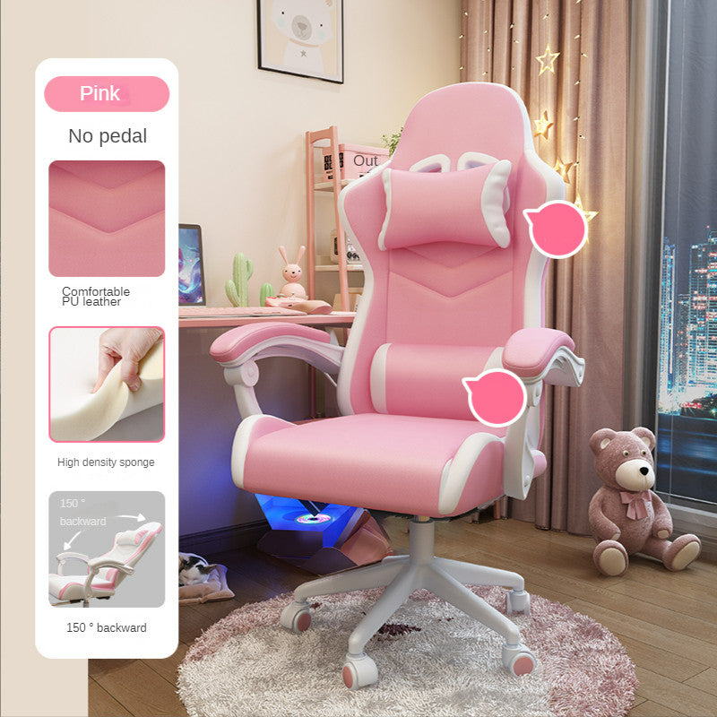 Charming and Cozy Gaming Chair for Girls - Perfect for Comfort and Style