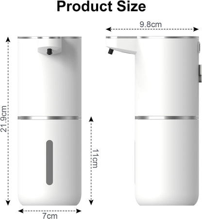 1-2 Pack Automatic Soap Dispenser, Foaming Soap Dispenser for Bathroom & Kitchen