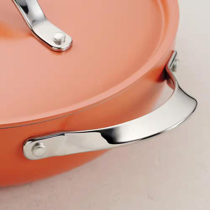 5-Quart Aluminum Ceramic Nonstick All-in-One Plus Pan in Persimmon