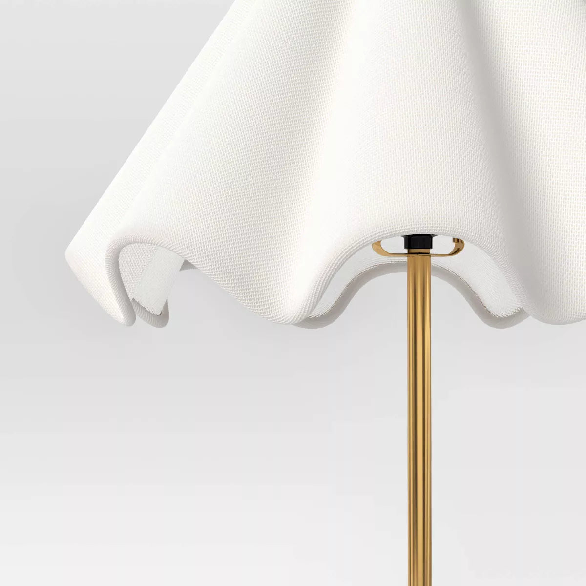 Wavy Shade Ceramic Base Floor Lamp - Threshold Collection