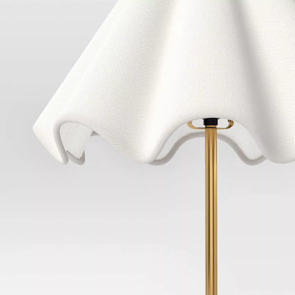 Wavy Shade Ceramic Base Floor Lamp - Threshold Collection