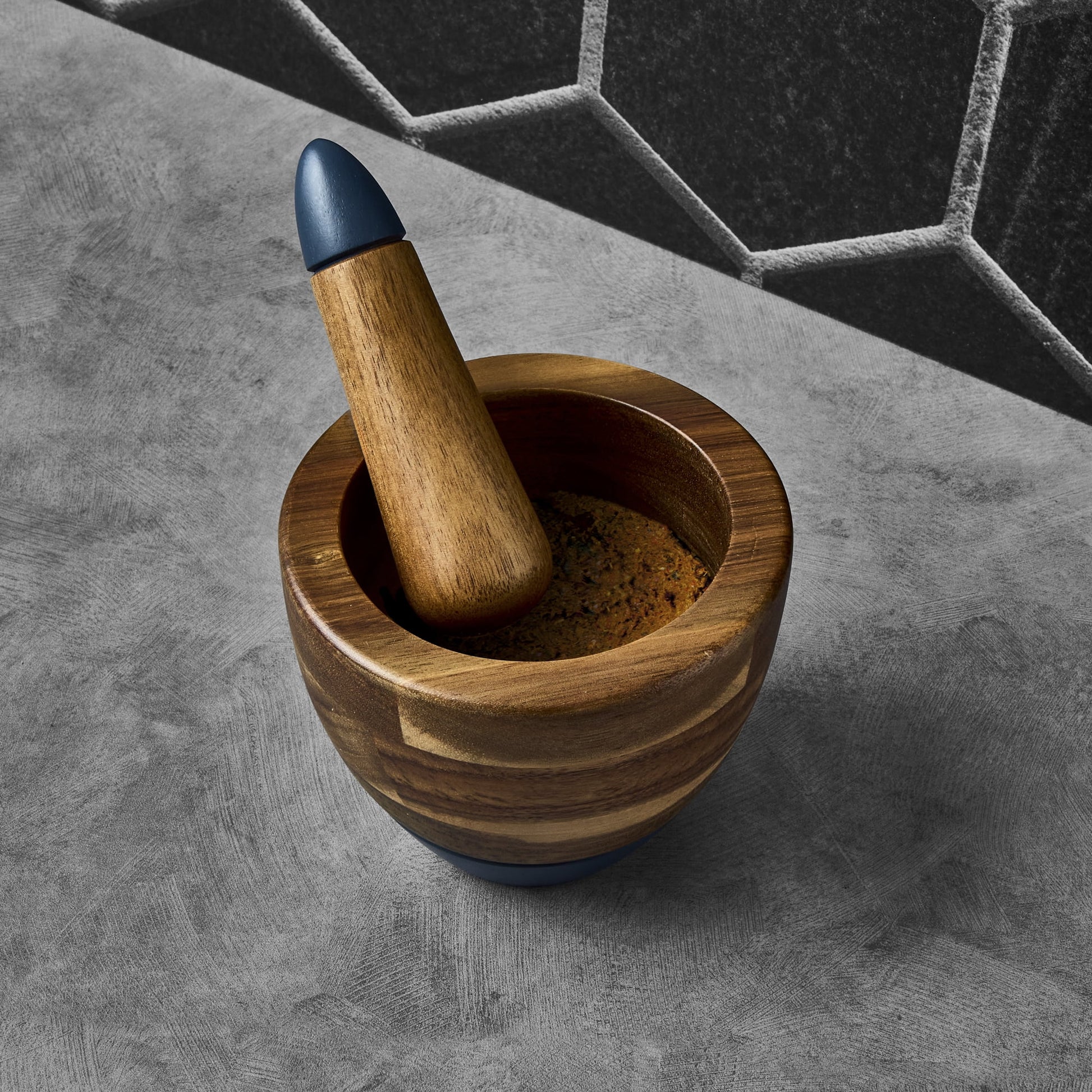 Acacia Wood Mortar and Pestle Set