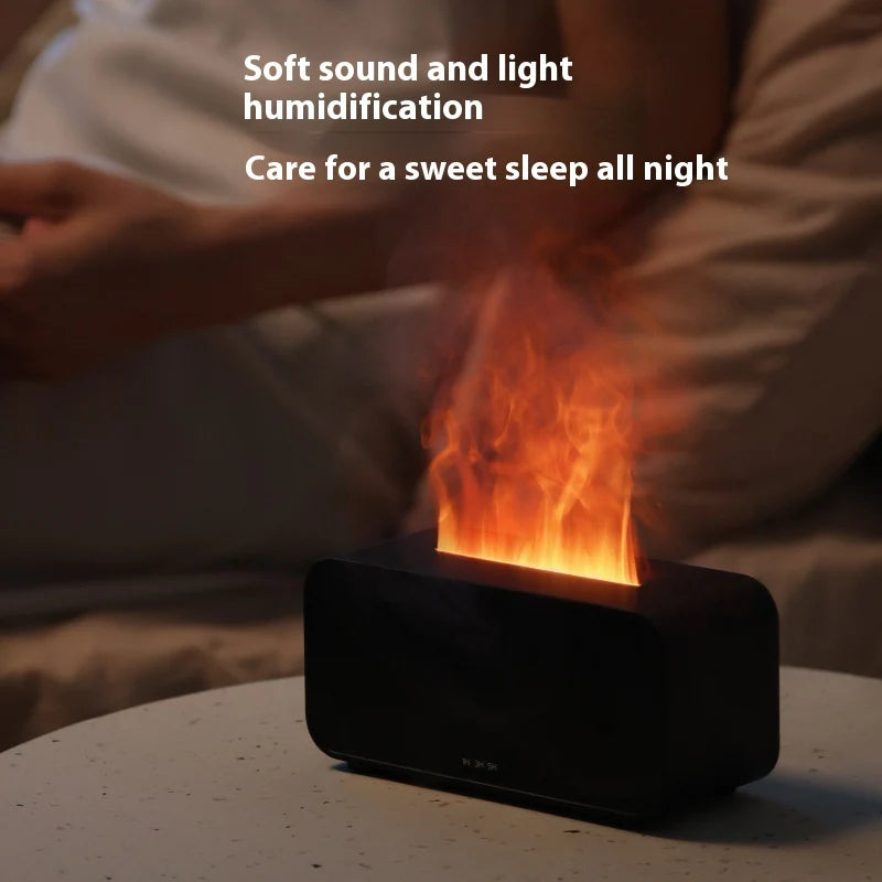 Flame Aroma Diffuser: Dual-Function USB Aromatherapy and Humidification Device