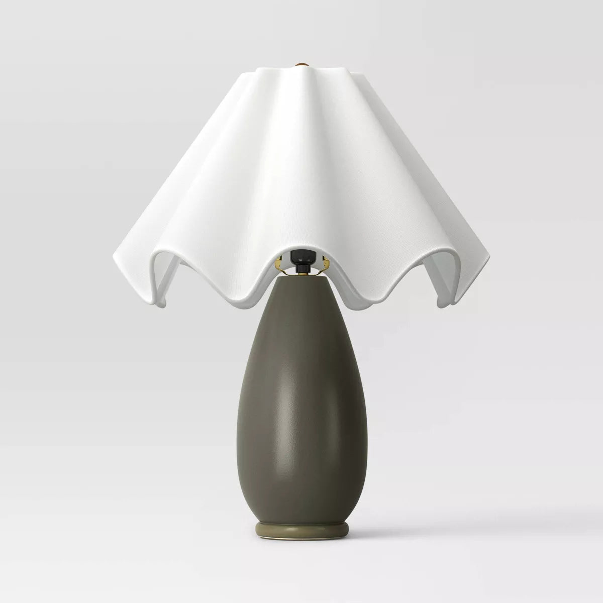 Wavy Shade Table Collection with Ceramic Base - Threshold