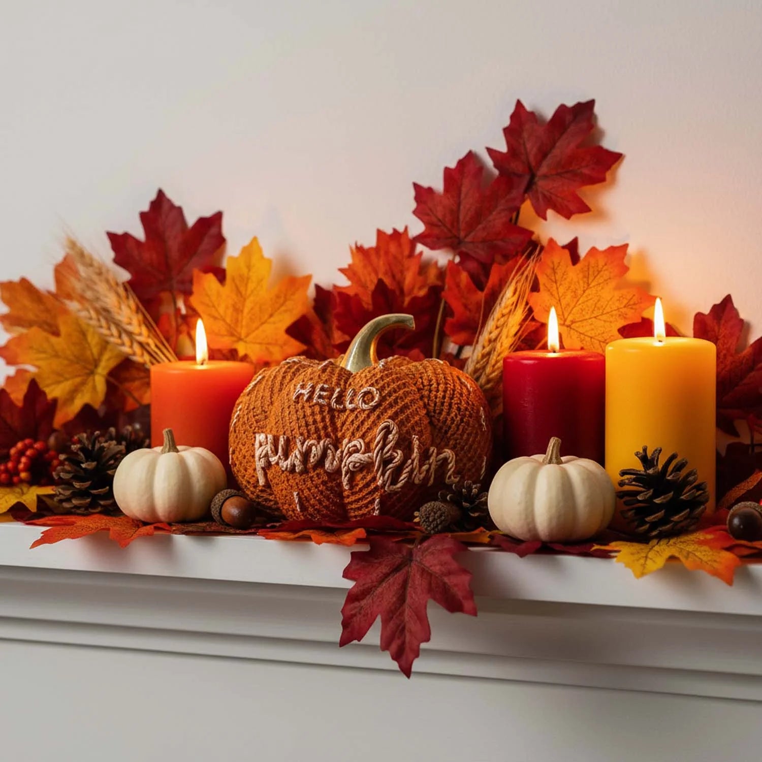 Autumn Pumpkin Home Decor: Elegant Fall Decorations for Thanksgiving Celebrations