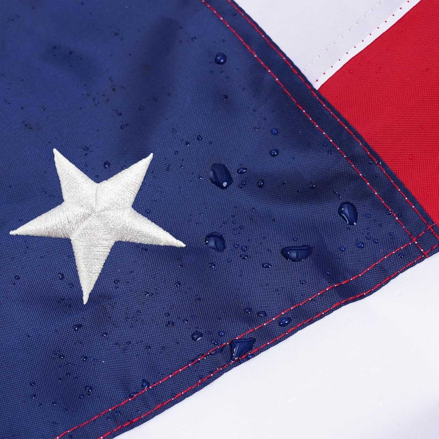 Premium 4X6 Ft American Flag - Heavy Duty, Embroidered USA Flag for All Weather Conditions with Brass Grommets and Sewn Stripes