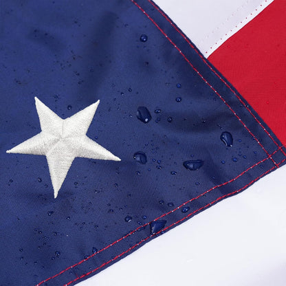 Premium 4X6 Ft American Flag - Heavy Duty, Embroidered USA Flag for All Weather Conditions with Brass Grommets and Sewn Stripes