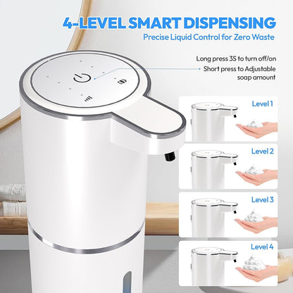 1-2 Pack Automatic Soap Dispenser, Foaming Soap Dispenser for Bathroom & Kitchen