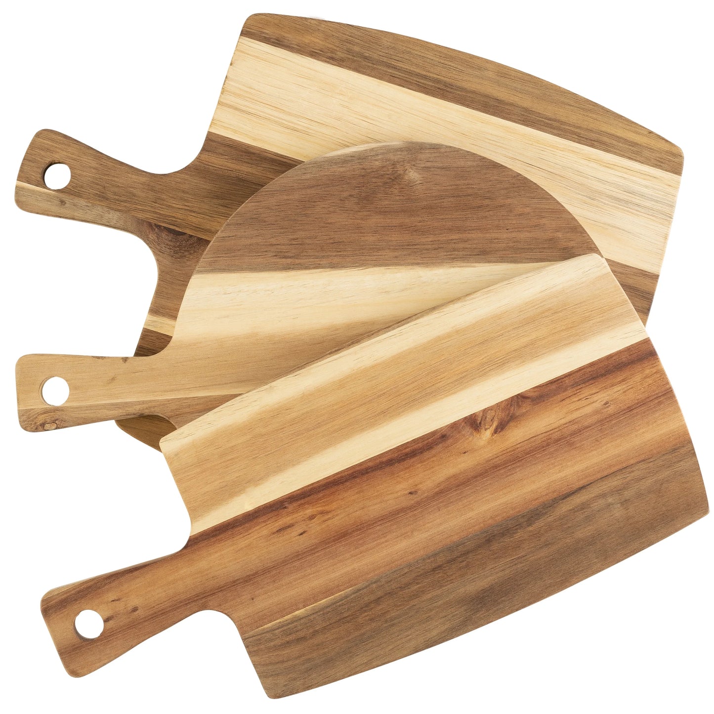 Acacia Wood Cutting Board Set - 3-Piece Collection by Classic Cuisine