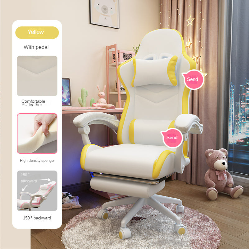 Charming and Cozy Gaming Chair for Girls - Perfect for Comfort and Style