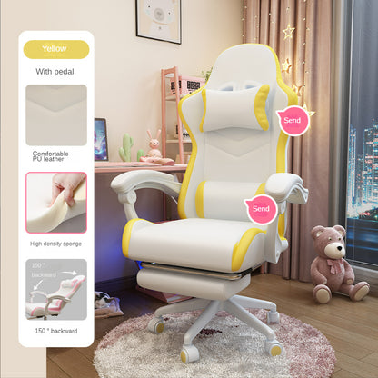 Charming and Cozy Gaming Chair for Girls - Perfect for Comfort and Style