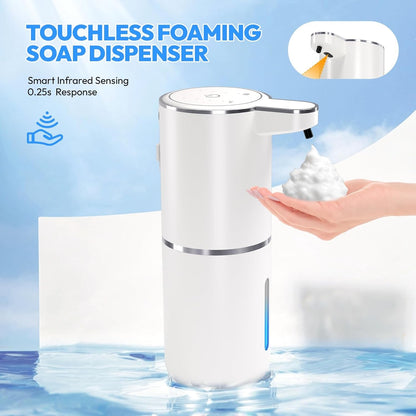 1-2 Pack Automatic Soap Dispenser, Foaming Soap Dispenser for Bathroom & Kitchen