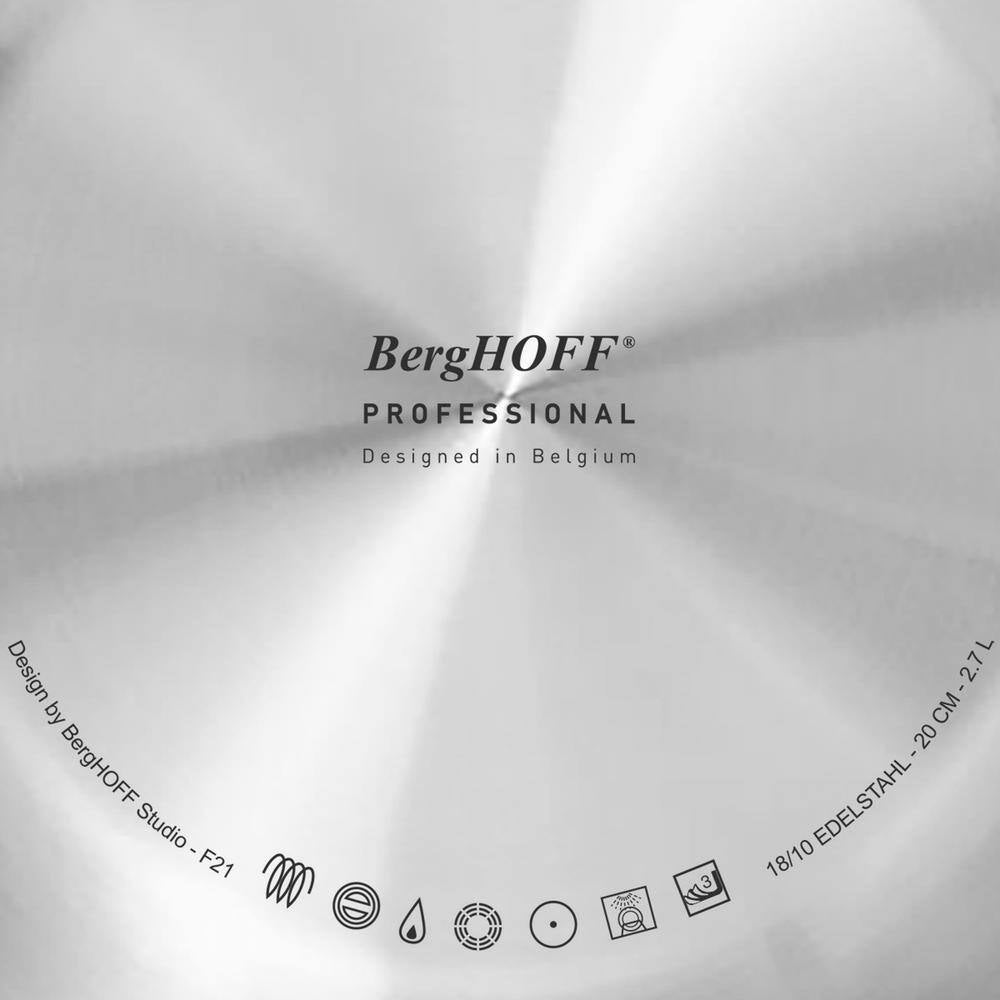Professional 4.6 Quart 11-Inch Tri-Ply 18/10 Stainless Steel Sauté Pan with Stainless Steel Lid