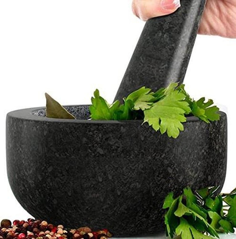 Premium Hand-Carved Heavy Duty Mortar and Pestle Set in Various Sizes and Colors