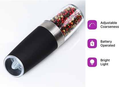 KSL Electric Salt and Pepper Grinder Set - Adjustable Motorized Automatic Shakers - Ideal Christmas Gift