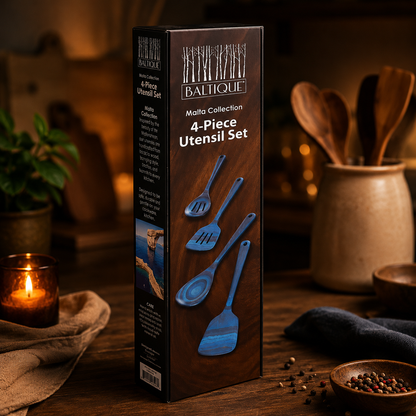 Malta Collection Wooden Cooking Utensils – Cozy Kitchen Set