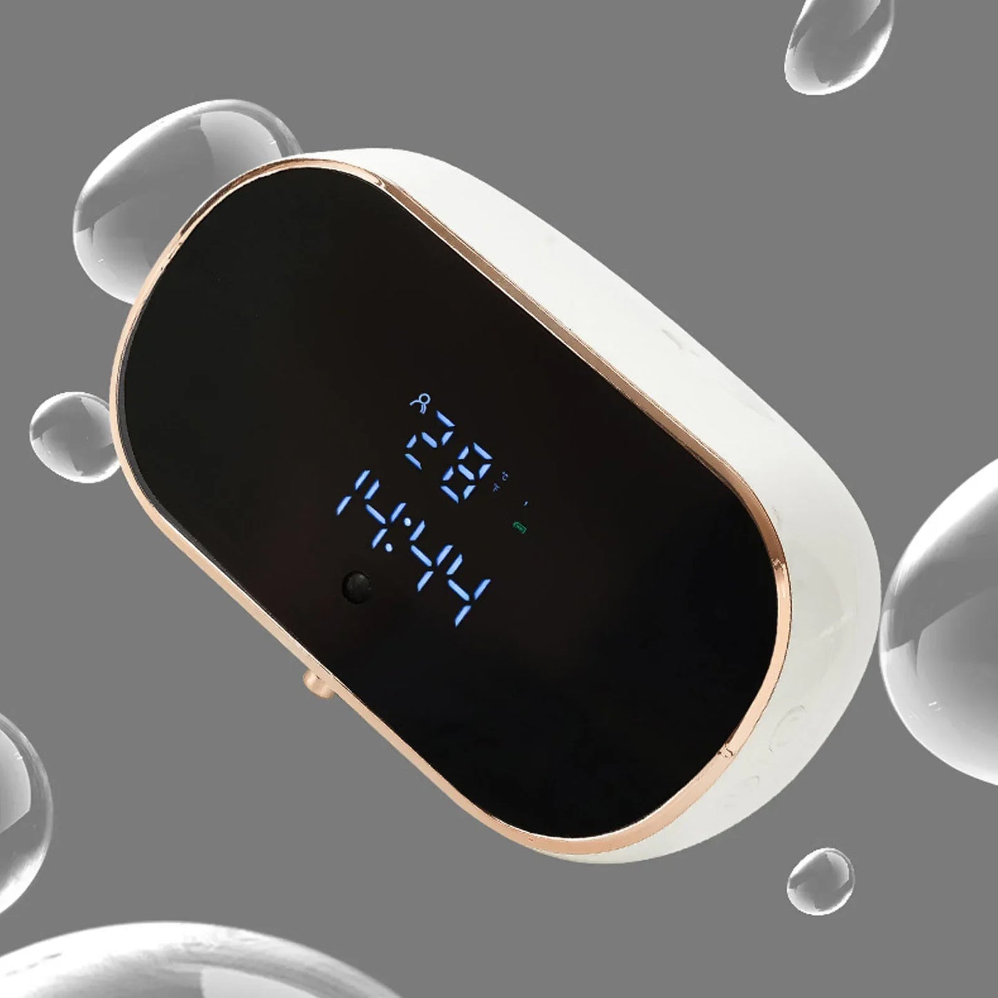 Wall-Mounted Automatic Soap Dispenser Large Capacity Touchless Rechargeable Sensor Soap Dispenser with LED Screen, Smart Ele