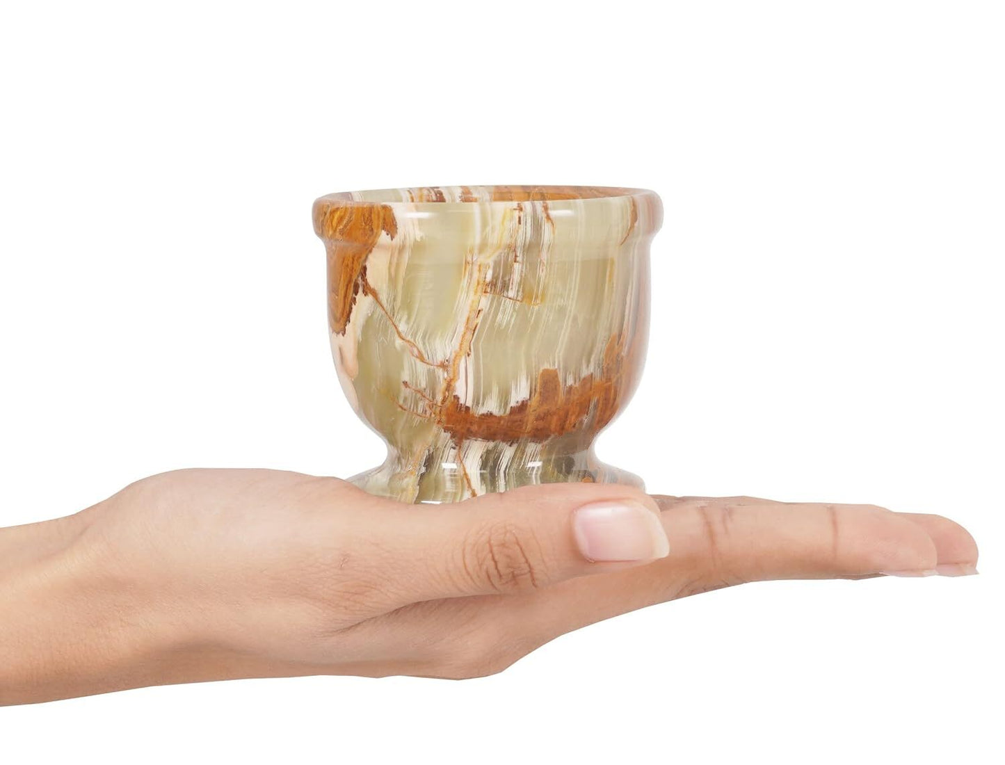 Onyx Mortar and Pestle Set - Handcrafted Portable 2.5-Inch Design