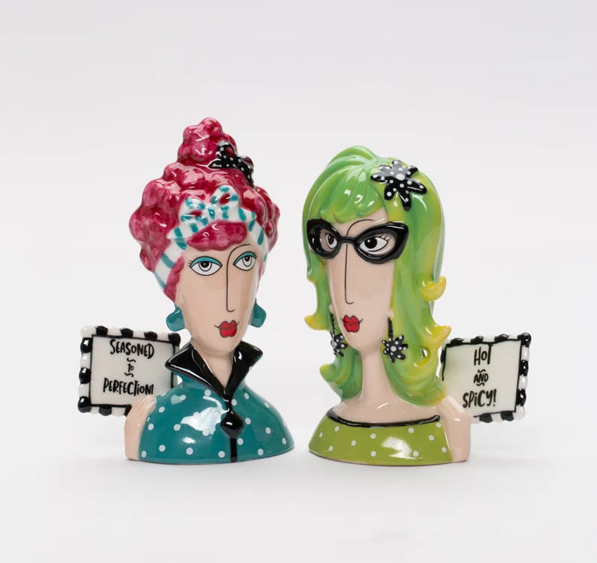Elegant Ceramic Salt and Pepper Shaker Set