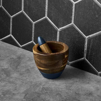Acacia Wood Mortar and Pestle Set
