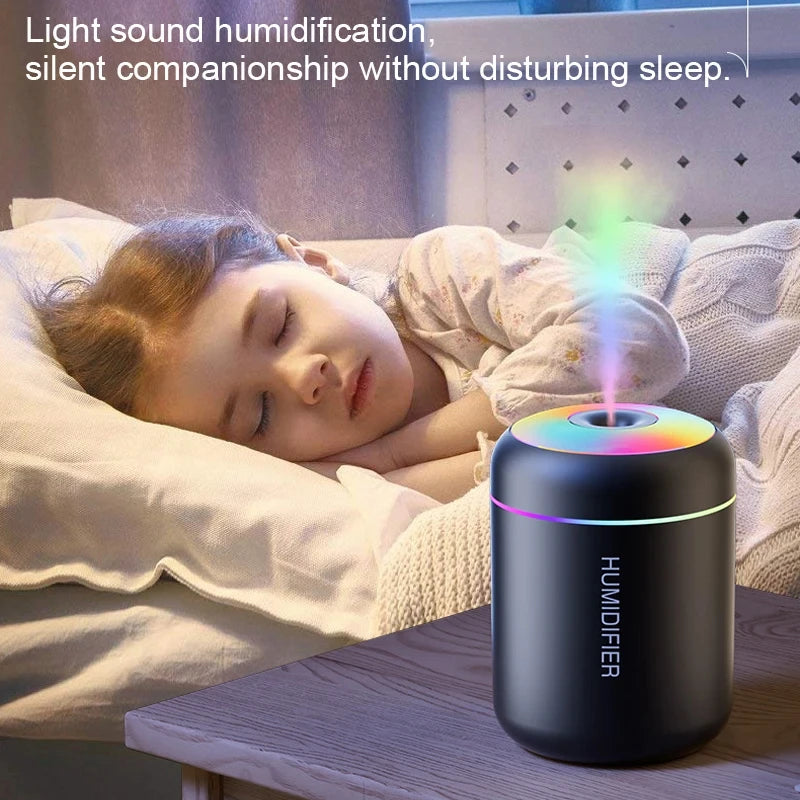 Mini USB Aroma Diffuser and Humidifier - Essential Oil Purifier with Cool Mist for Home and Bedroom