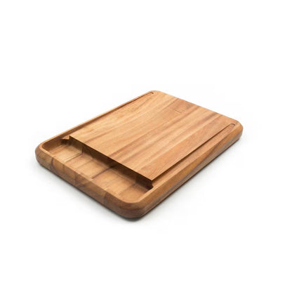 Acacia Wood Edge Grain Cutting Board - 10.5" x 15" x 1.25" Rectangle