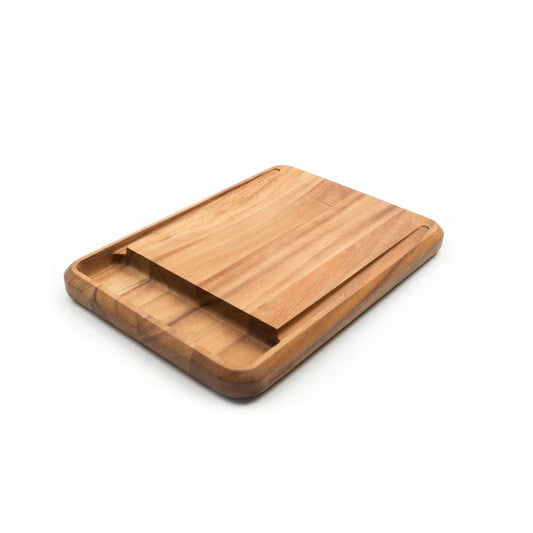 Acacia Wood Edge Grain Cutting Board - 10.5" x 15" x 1.25" Rectangle