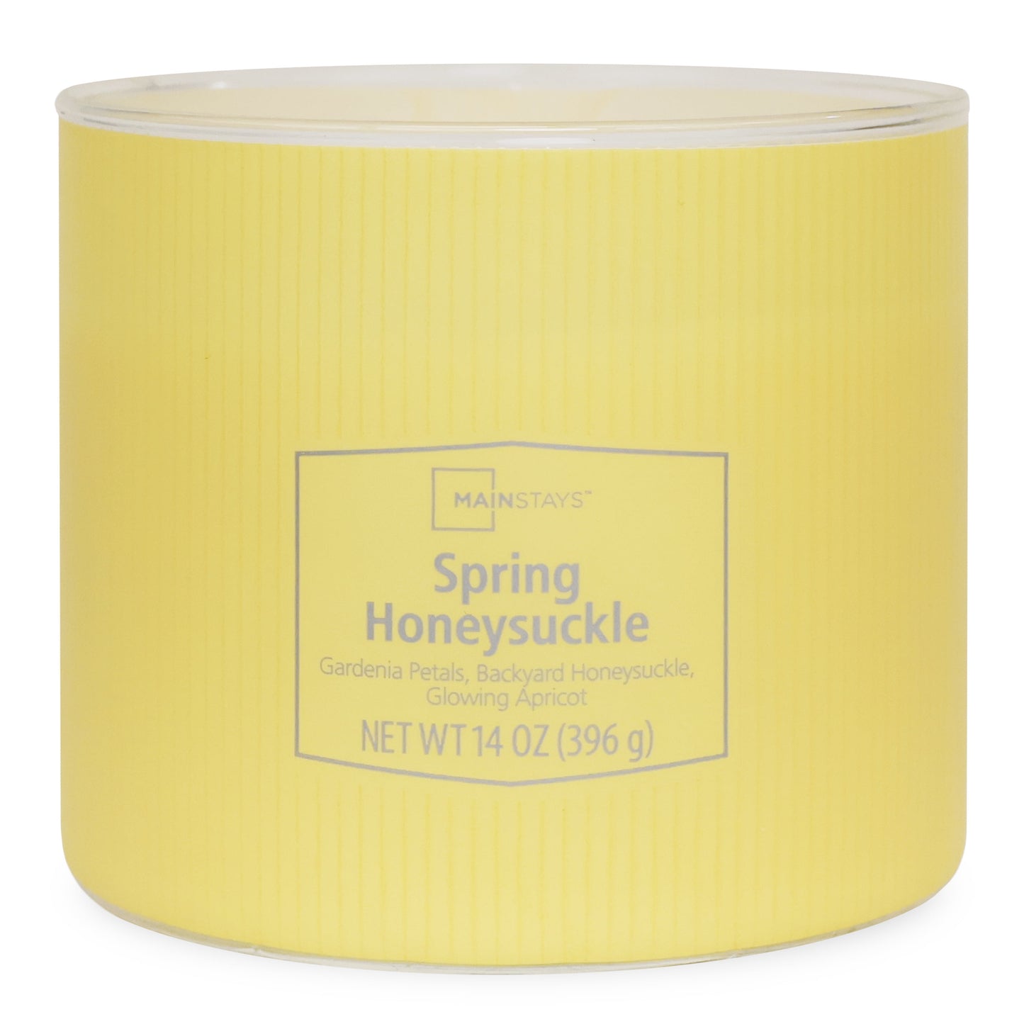 Textured 3-Wick Candle with Spring Honeysuckle Scent, 14 Oz
