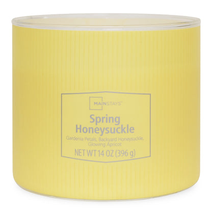 Textured 3-Wick Candle with Spring Honeysuckle Scent, 14 Oz