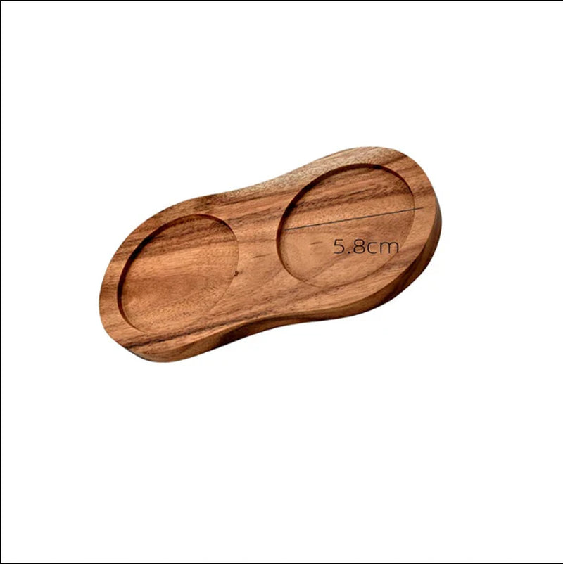 Acacia Wood Salt and Pepper Grinder Set with Adjustable Ceramic Mechanism for Culinary Use