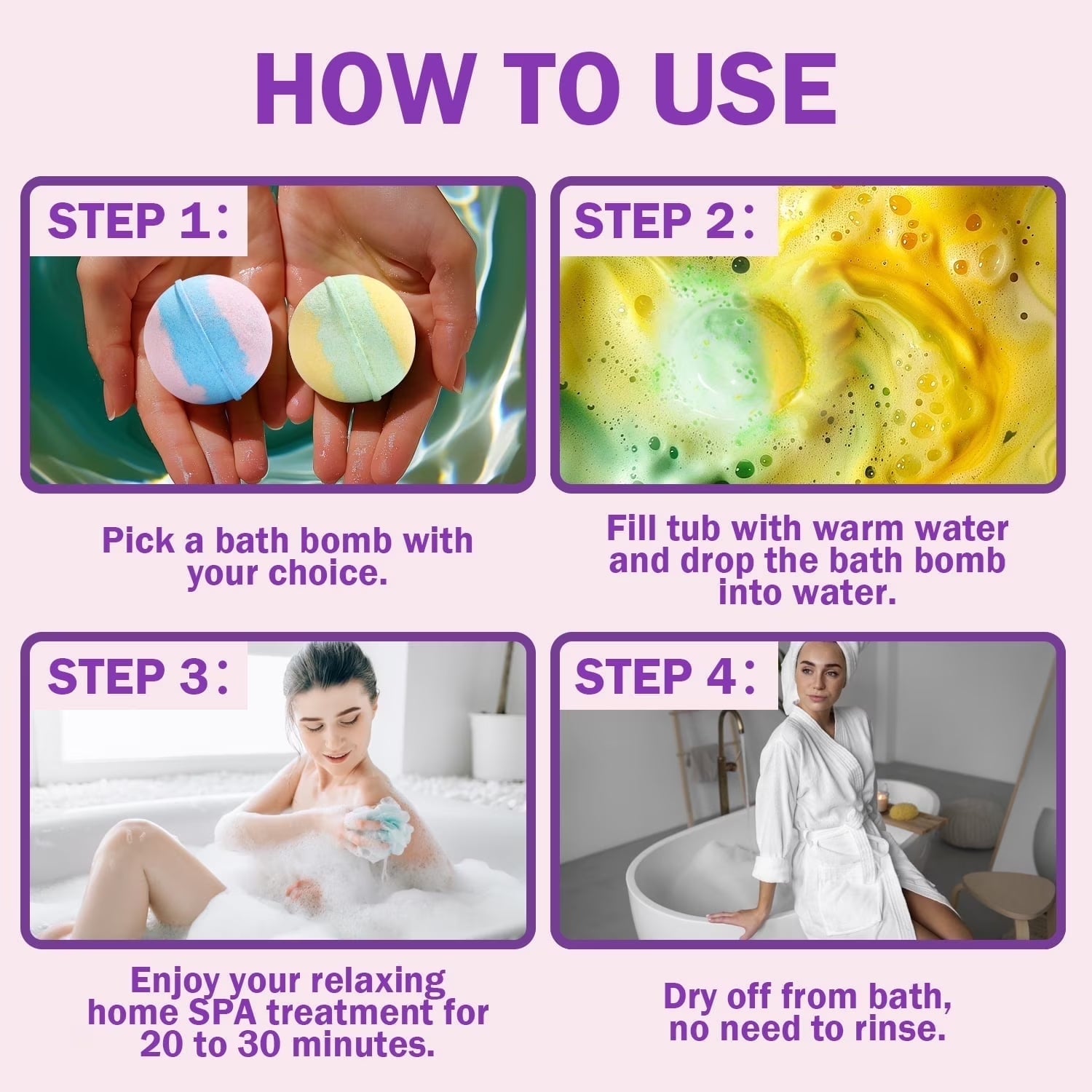 Luxury Bath Bomb Gift Set for Women - 12 Handmade Relaxing Fizzies, Perfect for Mother's Day and Birthdays, 3.12 Oz Each
